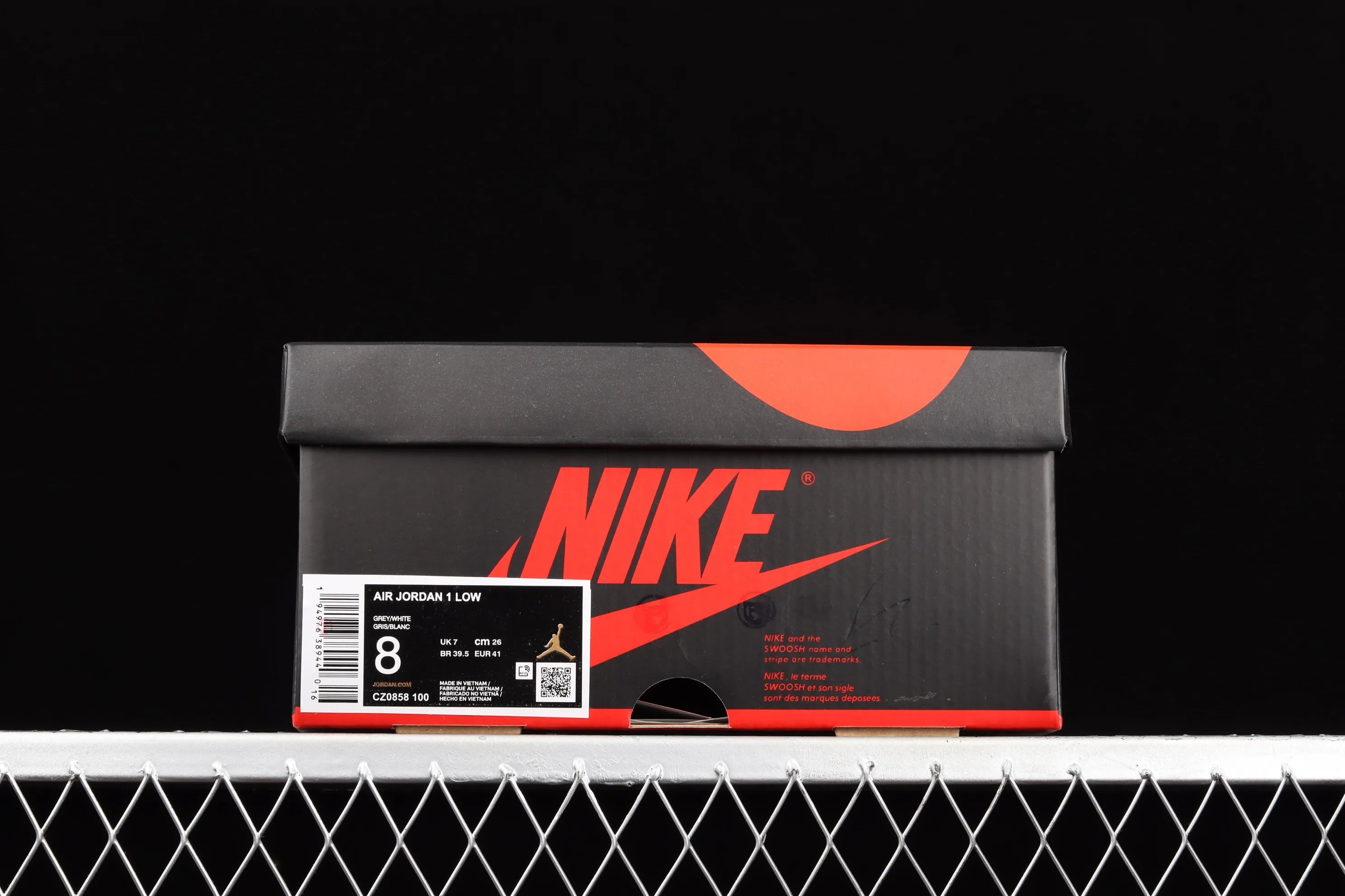 All categories Air Jordan Jordan series basketball shoes Air Jordan 1 Low Air Jordan 1 Low OG AJ1 Joe 1 white and gray color low-top basketball shoes CZ0858-100